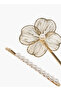 Pack of 4 Hairpin with Pearl Embellishment - 4