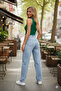 Women's Denim Palazzo Pants - 2