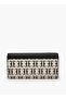 محفظة مطبوعة بأحرف أولية مع زر إغلاق كبس - 4