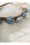 Spring Crown with Roses and Petals Bridesmaid Crown with Roses Festival Crown - 5