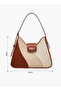 Colourblock Shoulder Bag with Adjustable Strap - 2