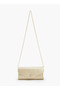 Textured Clutch with Detachable Chain Strap - 2