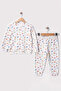 Boy's Car Digital Printed 100% Cotton & Ribbed Knit Double Set Premium Series - 3