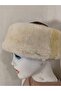 Genuine Leather Brown Snotop Fur Outdoor Leather Bork Hat Unisex - 6