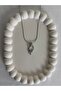 Women's Silver Color Star Figured Stone Thin Chain Necklace – Elegant and Stylish - 4