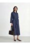 Belted Linen Blend Shirt Dress
