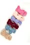 Plush Bowknot Hairband with Pearl Detail - 3