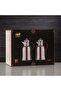 Vacuum Flask Set 1 L + 1 L Matt Black & Gold - 3