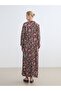 Lcw Grace Red Judge Collar Patterned Dress - 4