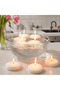 Floating Candles – Paraffin Wax – Large Pack of 8 , large-ivory - 4