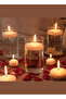 Floating Candles – Paraffin Wax – Large Pack of 8 , large-ivory - 7