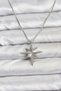 60cm Silver Steel Chain Pole Star Style Women Necklace for Elegant Necks - 2