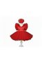 Girl's Red Buckle Included Fluffy Tutu Special Occasion Dress - 2