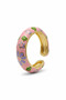 Mineli Adjustable Ring |   Floral Patterned Colorful Model - 2