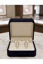 Gold Zircon Stone Long Dangle Earrings-Elegant Premium Series - 2