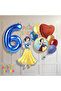 Snow White Concept 6 Year Old Foil Balloon Set 9 Piece Set