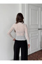 White Lace Detail Bodysuit - 4