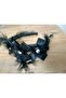 Black Feather and Stone Detailed Crown -Bridesmaid Wedding Engagement Hair Accessory - 5