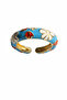 Mineli Adjustable Ring |   Floral Patterned Colorful Model - 2