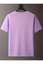 Colorful Design Flower Printed Oversize Circle Neck T-Shirt - 3