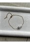 Real Rectangular Pearl Steel Elegant Bracelet Handmade - 2