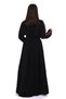 Ladies Printed Jalabiya - Full-Sleeve crepe Dress with belt and All Over Prints - 5