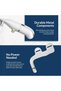 Bio Bidet SlimTwist Simple Bidet Toilet Attachment in White with Dual Nozzle, Fresh Water Spray, Non Electric, Easy to Install, Brass Inlet and Internal Valve - 4