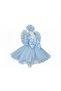 Girl's Blue Buckle Included Fluffy Tutu Special Occasion Dress, Party Dress