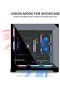 علبة كمبيوتر O11 Vision Compact ATX متوسطة الحجم/خزانة ألعاب - أسود |   ألمنيوم وزجاج مقسى - 5