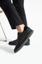 Men's Black Genuine Leather Comfortable Sole Casual Sneaker Shoes - 2
