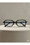 Oval Round Bone Transparent Women Men Unisex Blue Light Protection Screen Goggles Glasses - 3