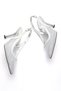 Women's Stoned Transparent Mesh Evening Dress Shoes and Stoned Bag Set - 8