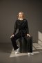 Women's Shawl Collar Buckle Detailed Casual Daily Trousers Blouse Set - 2