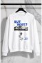 Oversized Unisex but Why Nihilist Lonely Penguin Printed Crew Neck Hoodless Sweatshirt