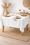 Cotton Linen Tablecloth Plain Minimal Design - 3