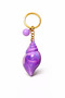 Seashell Design Keychain – Stylish Bag Accessory with Colorful Pearl Effect - 5