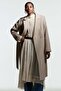 Wool-blend tie-belt coat - 3