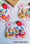 Girls' Rubber Buckle with Girl Figure (5 Pairs - 10 Pieces) - 3