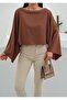 Women's Wide Sleeve Off Shoulder Detailed Oversized Blouse