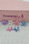 10-Piece Jasmine Flower Snap Clip Knitted Hair Ornament White - Ornament Barrette Hoop Earring Metal - 3