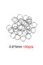 5mm 100pcs 100pcs Never Fade Stainless Steel Open Jump Rings 4/5/6/8/10mm Split Rings Connectors For - 3