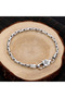 22cm New Silver Color Male Personality Six Character True Words Hemp Rope Bracelet Thai Retro Trendy - 2