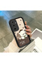 Samsung Galaxy A35 Compatible, Cute Cat Patterned Silicone Phone Case.