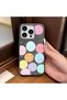 iPhone 16 Pro Compatible, Funny Smiley Face Pattern Leather Texture Silicone Phone Case. - 2