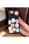 Silicone Phone Case with Leather Texture and Funny Smiley Face Pattern, Compatible with iPhone 7/8/Se 2020 2022. - 2