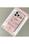 iPhone 16 Pro Max Compatible, Cartoon Pattern Leather Texture Silicone Phone Case.