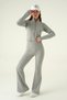 Gray Spanish Flared Pants Cardigan Set 3098A - 7