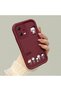 Redmi Note 12 5g Compatible Impact Protection Lens Protection Claret Red Silicone Case Cute Snoopy Pattern