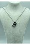 Steel silver balloon letter b necklace - 25-clkk31 - 2