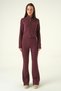 Plum Spanish Flared Pants Cardigan Set 3098A - 3